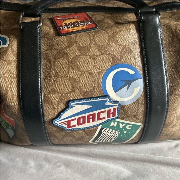 Coach Brown and Black Duffel Bag with Adjustable Straps - Picture 2 of 5